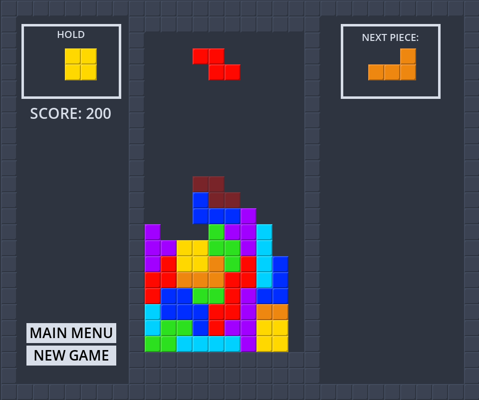 Tetris Project Screenshot